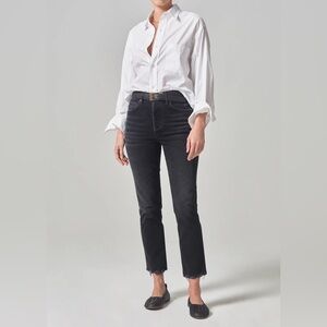 CITIZENS OF HUMANITY Jolene High Rise Vintage Slim in Stormy